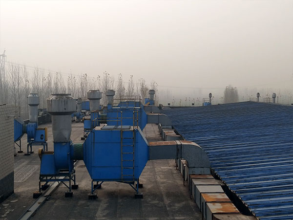 食品廠廢氣處理柱狀活性炭更換